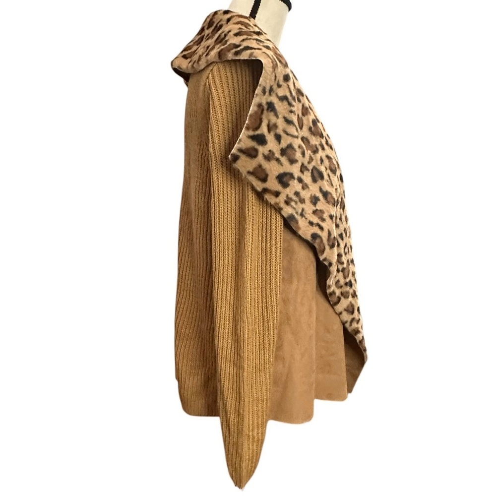 Kate & Sam Sweater S Open Leopard Print Suede - Picture 5 of 7